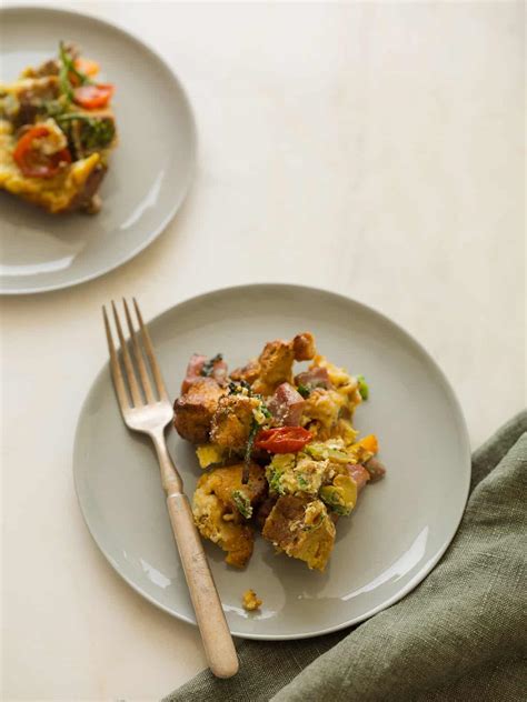 Savory Bread Pudding | Dinner recipe | Spoon Fork Bacon