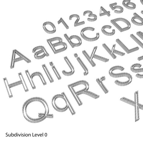 3D Alphabet Plastic 6 - TurboSquid 2139502