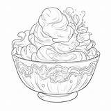 Ice Cream Sundae Coloring Page – Coloring Corner sketch template