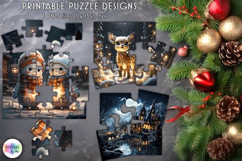 Christmas Puzzles for Kids Graphic by Designs by Ira · Creative Fabrica