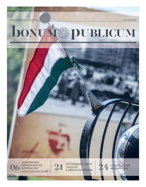 Bonum Publicum 2015. november by Bonum Publicum - Issuu