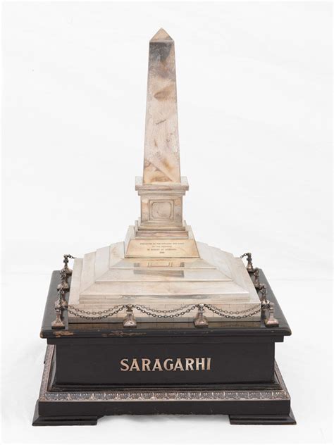 Miniature memorial obelisk commemorating the Battle of Saragarhi, 1950 (c) | Online Collection ...