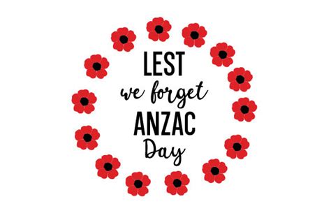 Lest we forget Anzac Day SVG Cut file by Creative Fabrica Crafts ...