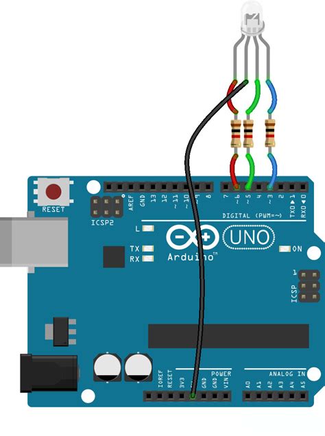 Arduino Rgb Led Schematic