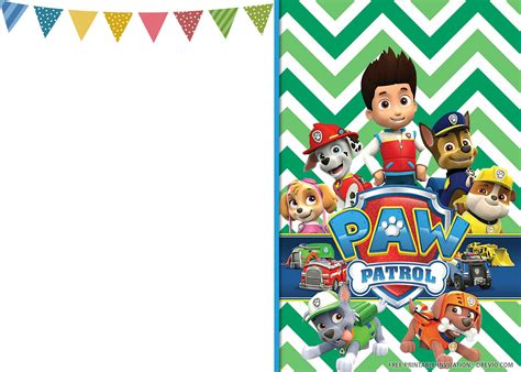 Printable Paw Patrol Birthday Invitations