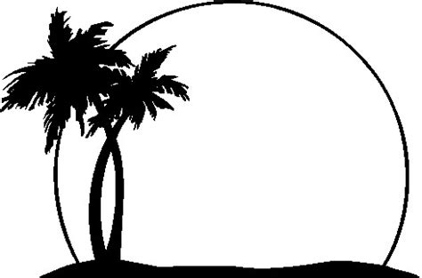 Coconut Tree Clipart Black And White - ClipArt Best