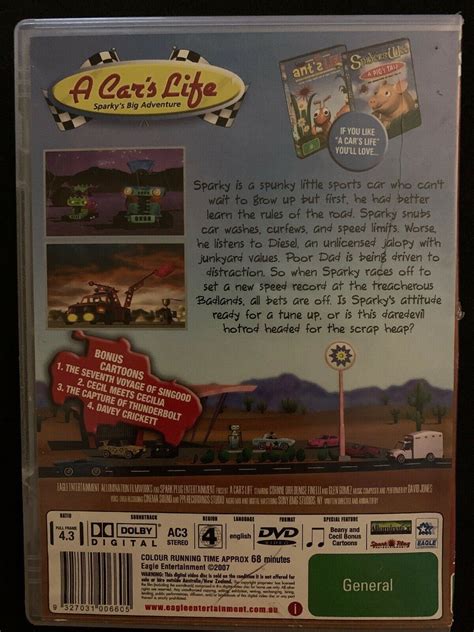 A Car's Life: Sparky's Big Adventure (DVD) Region 4 Free Oz Postage – Retro Unit