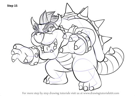 How To Draw Super Mario Bros Bowser And Koopalings 226 Drawing | Images ...