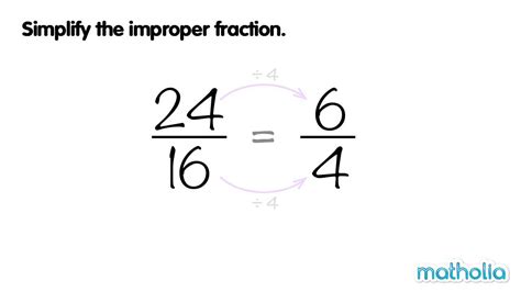 Simplifying Improper Fractions - YouTube