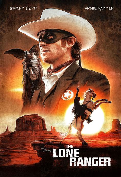 The Lone Ranger - Illustrated Fan Poster — PAUL SHIPPER STUDIO | Lone ranger, Fan poster ...