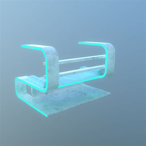 Sci-Fi style Bed 3D Model $5 - .3ds .unknown .dae .fbx .obj .blend - Free3D