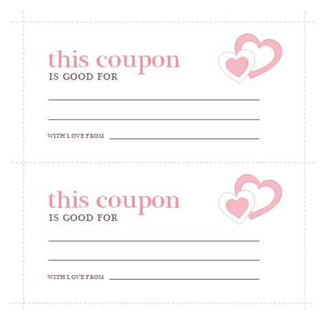 Valentine’s Day Coupons Template