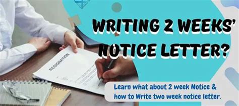 How to Write a 2 Week Notice Letter with Sample Templates