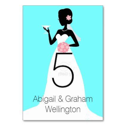 Wedding Dress Table Number Card - party gifts gift ideas diy customize ...