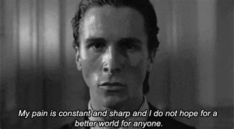 #patrickbateman #americanpsycho #christianbale | American psycho quotes, American psycho, Movie ...