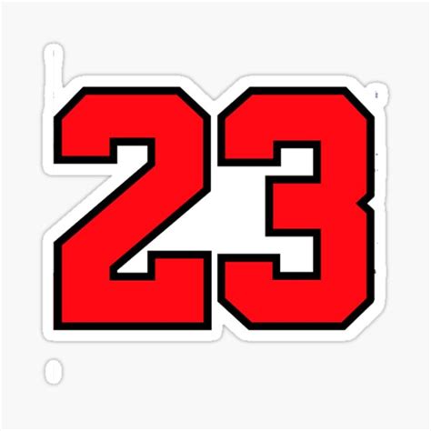 "The 23 Number" Sticker for Sale by BrayanCrist | Redbubble