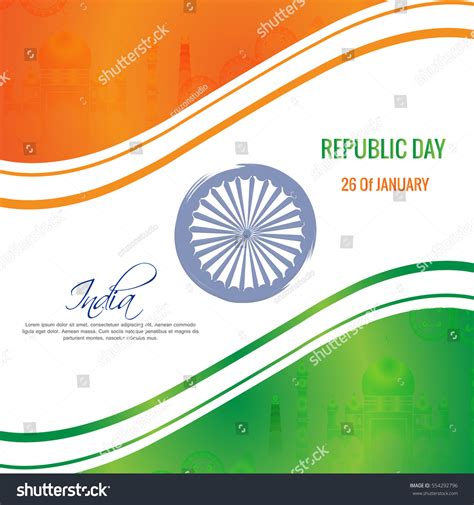 Republic Day India Stock Vector (Royalty Free) 554292796 | Shutterstock