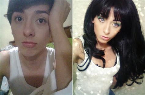 Boy to Girl Makeup Transformation - Before & After Pics