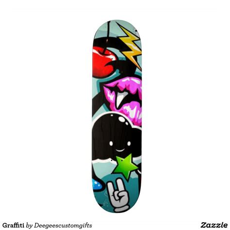 Graffiti Skateboard | Zazzle | Graffiti, Custom holiday card, Cool skateboards