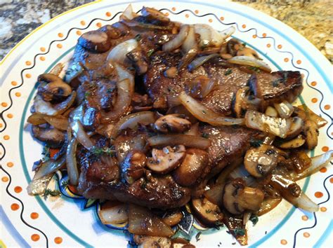 Pan Fried Steaks with Mushrooms and Onions | Food, Steak fries, Pan fry steak