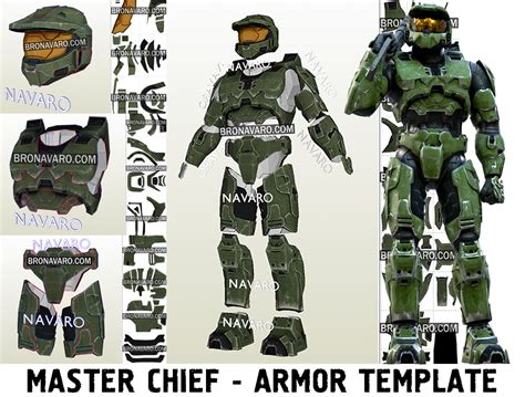 HALO 3 Cosplay Armor Template - Master Chief Full Armor Pepakura – NAVARO