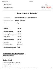 Stroboscopy Assessment Results: Mastering Competency | Course Hero