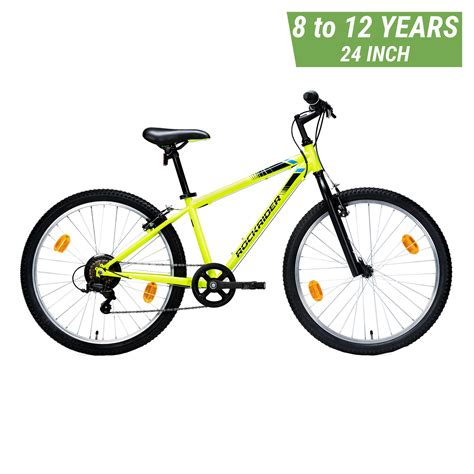 Buy Kids Cycle ST100 8- 12 years (24inch) - Fluro Online | Decathlon