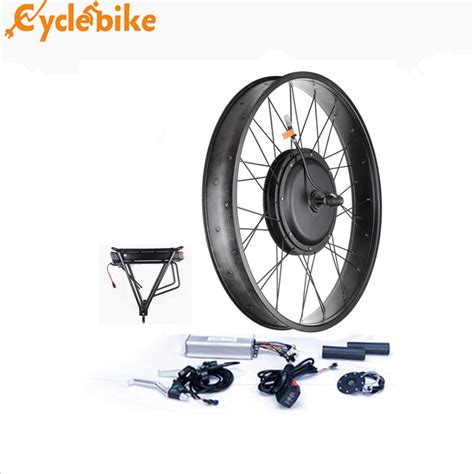 28inch 48V 1000W Hub Motor Fat Tire Electric Bike Conversion Kit with ...