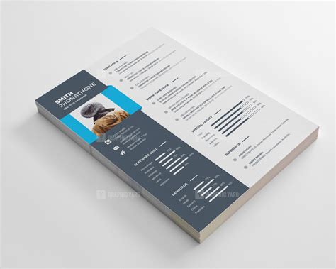 Elegant Resume Design Template · Graphic Yard | Graphic Templates Store