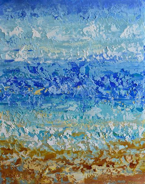 Beach Abstract Painting by Olga Tkachyk | Saatchi Art