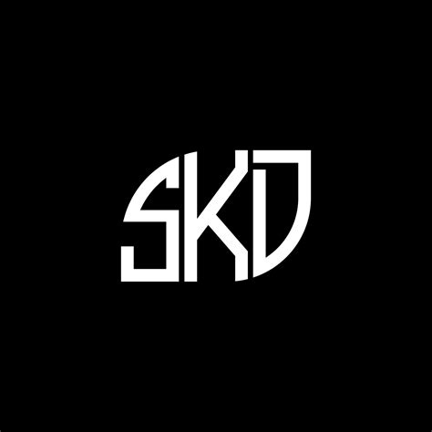 SKD letter logo design on black background. SKD creative initials letter logo concept. SKD ...