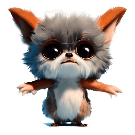 Fluffy Cute Gizmo from Gremlins Movie · Creative Fabrica