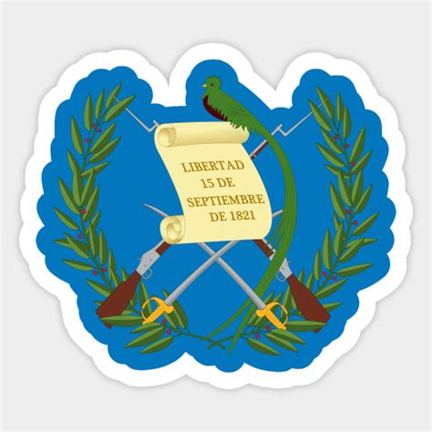 Guatemala Coat of Arms - Guatemala - Sticker | TeePublic