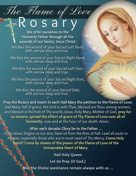 Flame of Love Rosary-Sorrowful Mysteries — Stewards for Christ