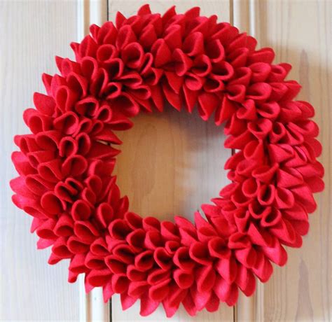 decorative christmas felt wreath by sandy a powell | notonthehighstreet.com