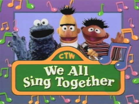 We All Sing Together Sesame Street Menu