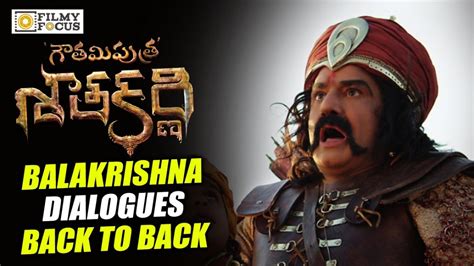 Balakrishna Extraordinary Dialogues || Back to Back || Gautamiputra Satakarni Movie - Filmyfocus ...