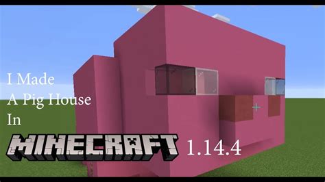 I Made A Pig House In Minecraft! - YouTube