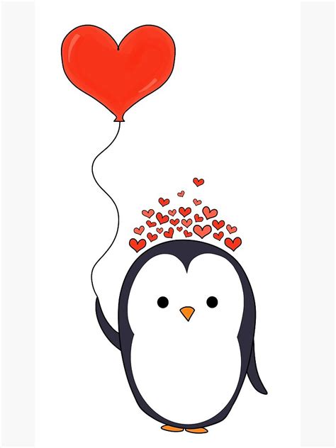 "Valentines Day Penguin" Greeting Card for Sale by heyhoney | Redbubble