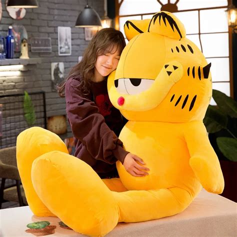 20cm 80cm Cartoon Garfield Plush Toy Garfield Cat Plush Stuffed Doll Moive Anime Toys Soft ...