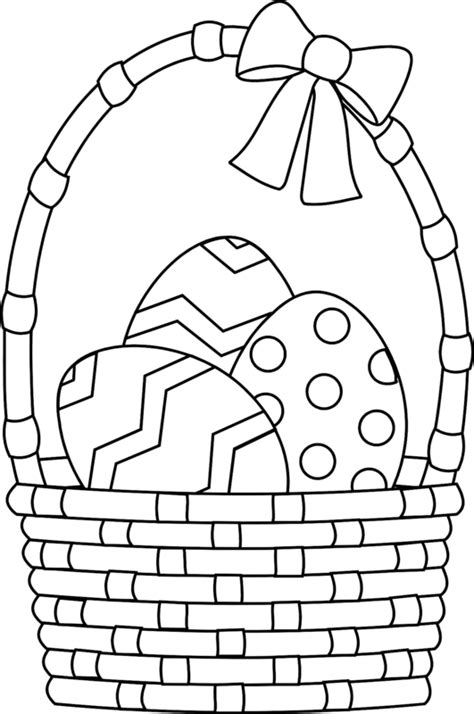 Easter Egg Basket Drawing at GetDrawings | Free download