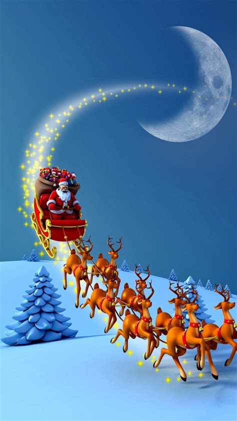 Deer Christmas Wallpaper - EnWallpaper