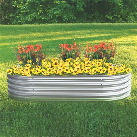 Galvanized Steel Round/Oval Raised Garden Bed | www.kotulas.com | Free Shipping | Raised garden ...