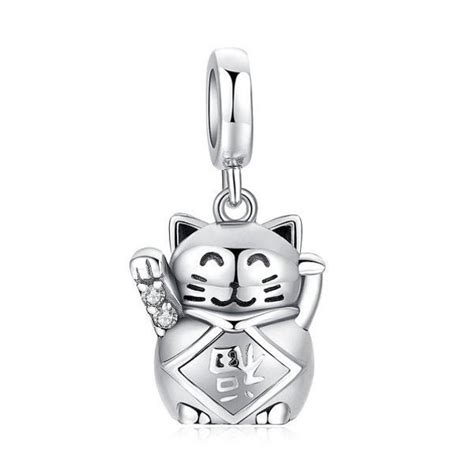 Lucky Cat Charm - Etsy