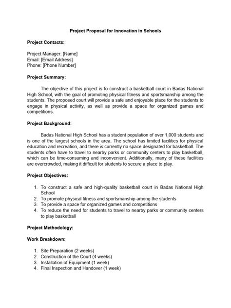 Innovation Project Basketball Court | PDF | Risk Management