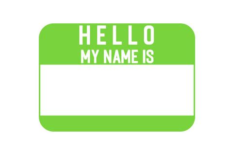 Hello. My Name is... (sticker) SVG Cut file by Creative Fabrica Crafts · Creative Fabrica