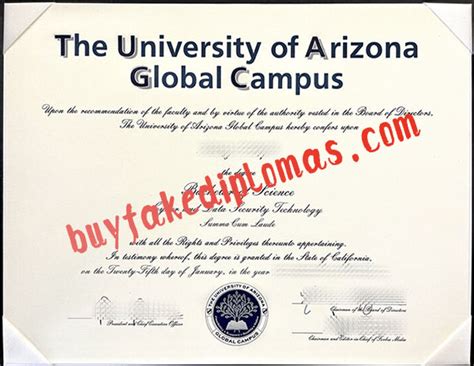 Fake University of Arizona Global Campus Degree | Buy Fake Diplomas ...