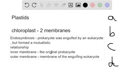 SOLVED: Plastids that are surrounded by more than two membranes are ...