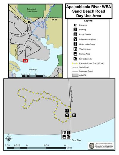 Apalachicola River WEA Trail Map map by Florida Fish and Wildlife Conservation Commission ...