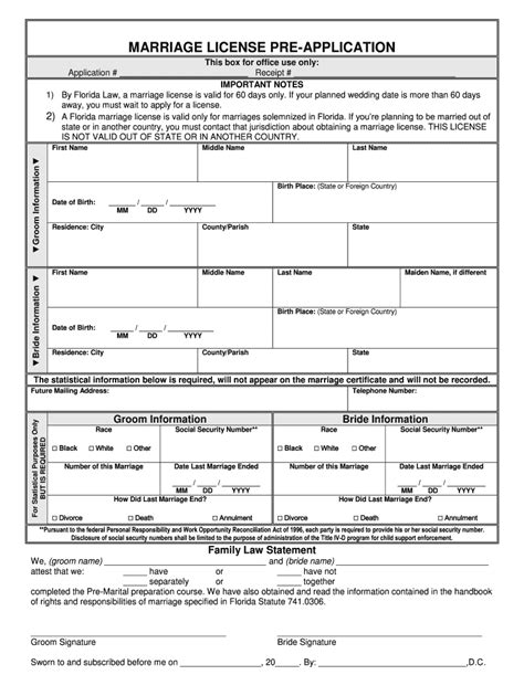 FL Marriage License Pre-Application - Complete Legal Document Online | US Legal Forms